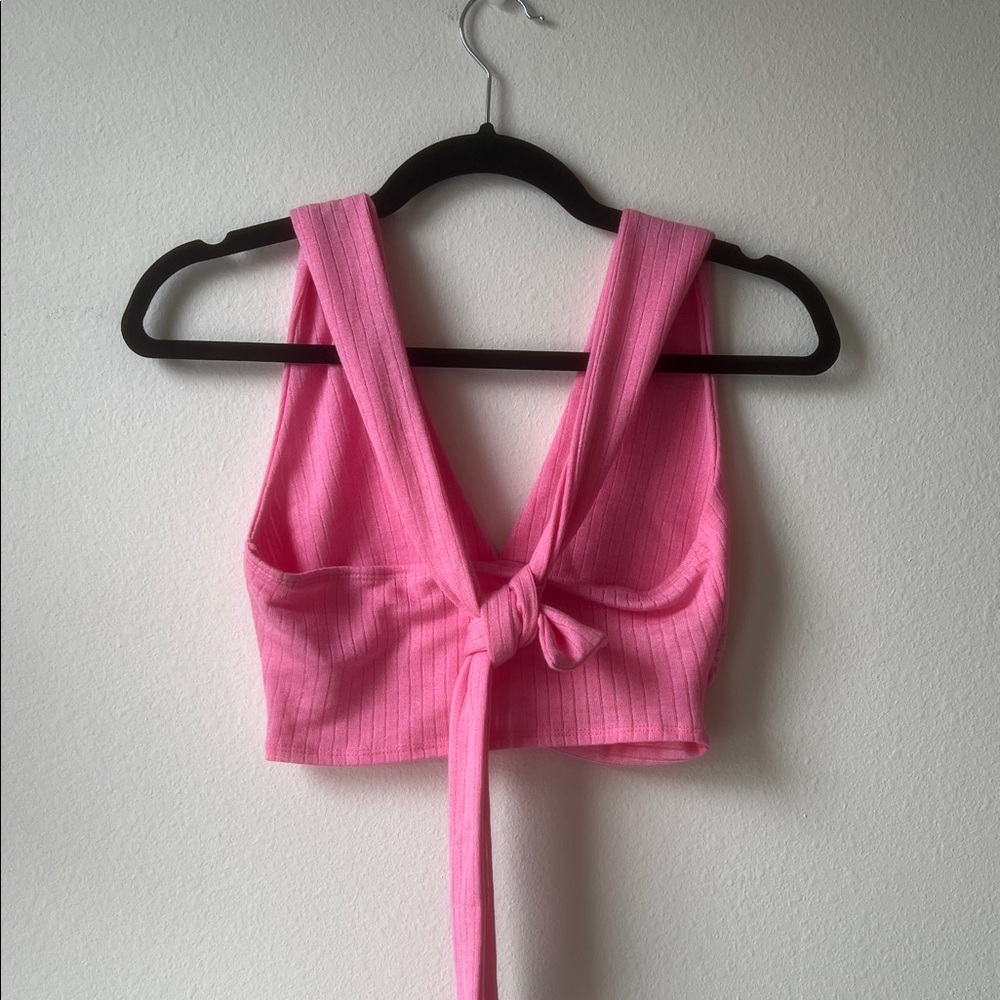 SHEIN Pink Ruched Tank Top - Picture 3 of 4